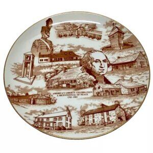 Official Bicentennial Plate #981 George Washington America Celebrates Peace 1983